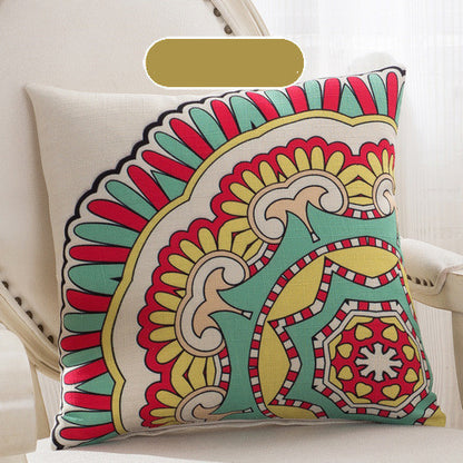 Handcrafted Bohemian Pillow Set – Colorful Mandala Designs