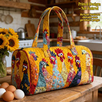 Luxe Quilted Carry-All Gym & Travel Bag