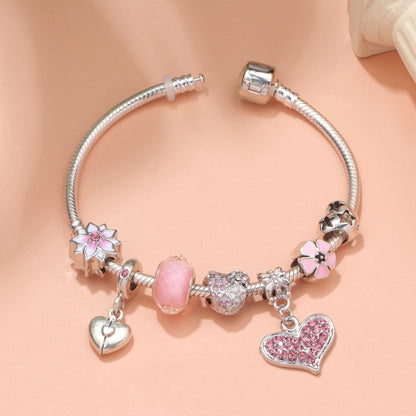 Love Petal Bracelet, Pink Bracelet