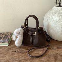 Velvet Luxe Bucket Bag - Suede with Pendant Accents
