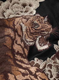 Maison Dragon & Tiger Embroidered Zip Hoodie