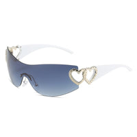 Y2K Heart-Shaped Sunglasses