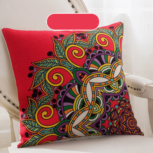 Handcrafted Bohemian Pillow Set – Colorful Mandala Designs