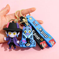 Anime Character Keychain with Gold Buckle