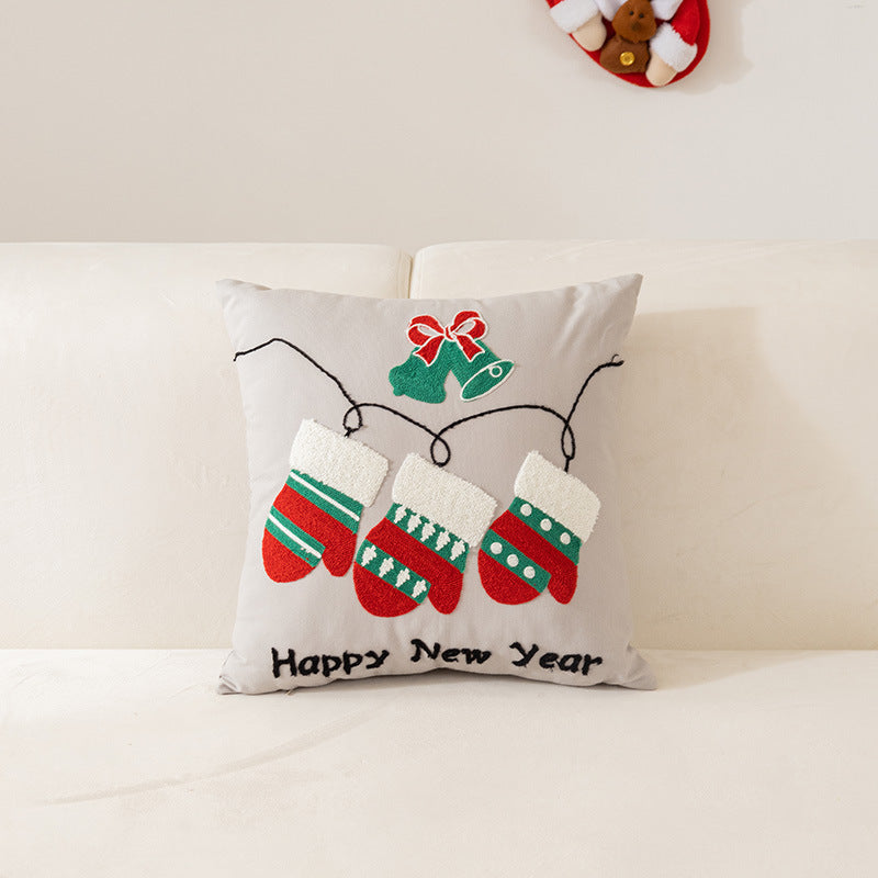 Aria Luxe Holiday Pillow Covers – Festive Embroidered Collection