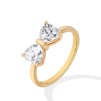 Butterfly Bow Crystal Ring