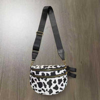 Checkerboard Pattern Crossbody Shell Bag