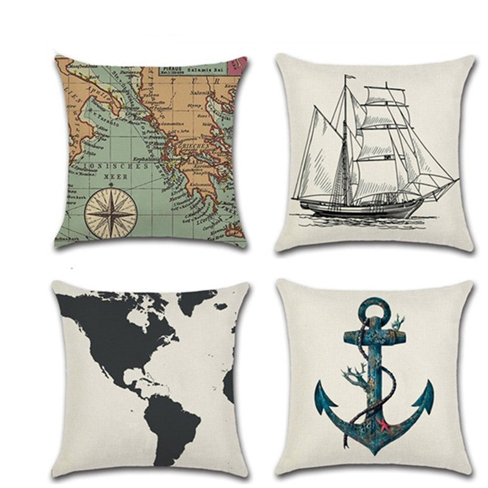 Sailor’s Haven Cushion Covers – Aria Luxe Coastal Decor