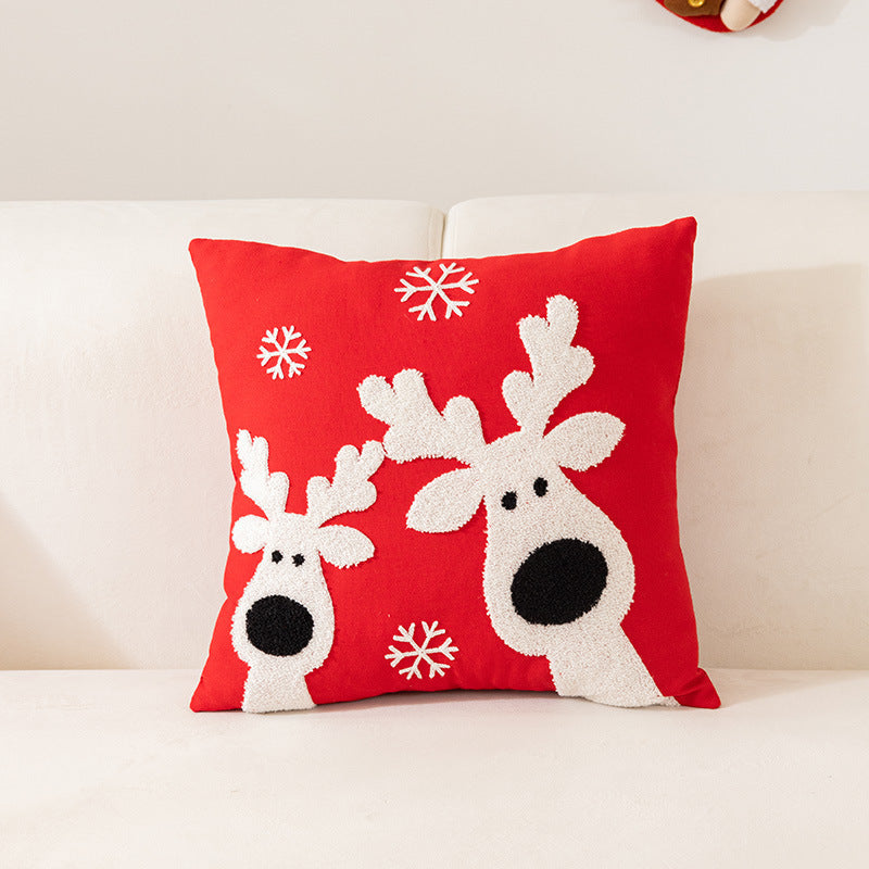 Aria Luxe Holiday Pillow Covers – Festive Embroidered Collection