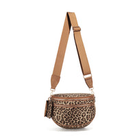 Checkerboard Pattern Crossbody Shell Bag