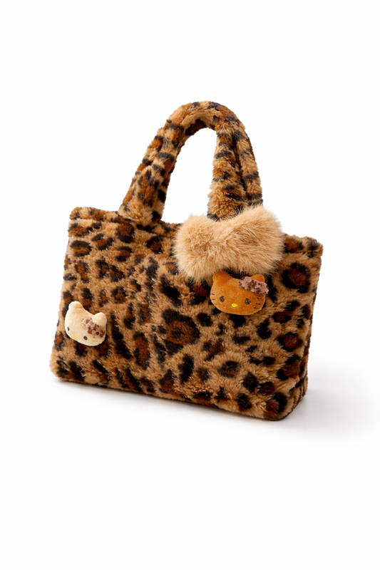 Leopard Luxe Plush Tote