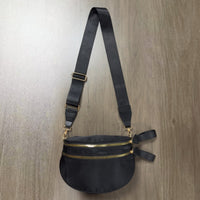 Checkerboard Pattern Crossbody Shell Bag