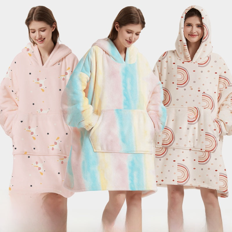 Printed wearable blanket