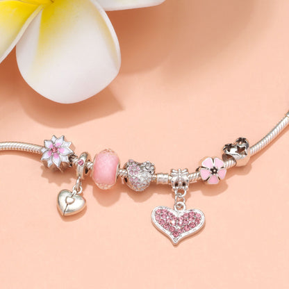 Love Petal Bracelet, Pink Bracelet