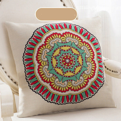 Handcrafted Bohemian Pillow Set – Colorful Mandala Designs