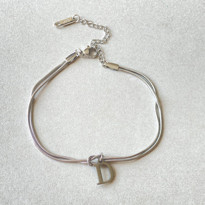 Initial Love Knot Bracelet