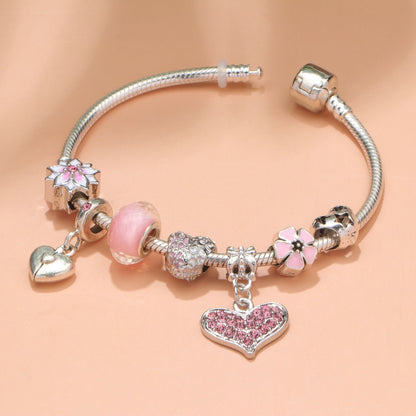 Love Petal Bracelet, Pink Bracelet