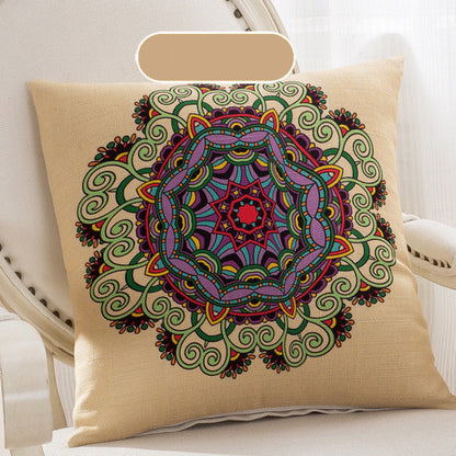 Handcrafted Bohemian Pillow Set – Colorful Mandala Designs