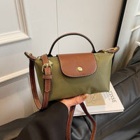 Dumpling Luxe Crossbody - Nylon Mini Bag in Trendy Colors