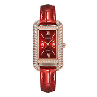 Deco Diamond-Cut Rectangle Watch