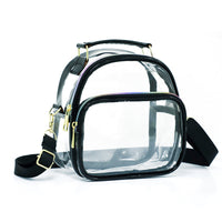 Transparence Clear PVC Oval Crossbody Bag