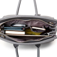 Euro Luxe Pebbled Texture Platinum Shoulder Handbag