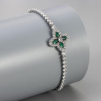 Zircon Floral  Bracelet
