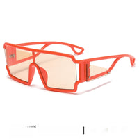 One-Piece Shield Sunglasses – Oversized Square Wraparound Frame