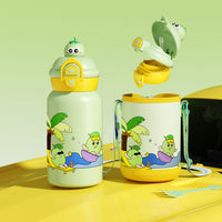 Cartoon Bear Insulated Kids Water Bottle