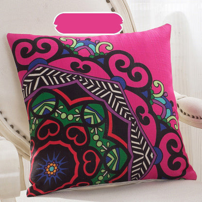 Handcrafted Bohemian Pillow Set – Colorful Mandala Designs