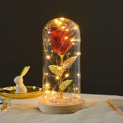Eternal Rose LED Glass Dome – Romantic Light-Up Gift for Her