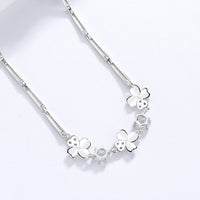 Aria Clover Sterling Silver & Zircon Bracelet