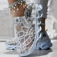 Lumière Sequin Mesh Slip-On Sneakers