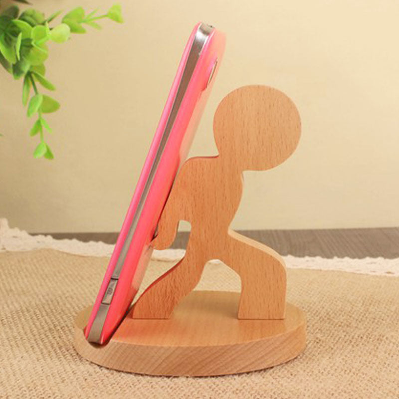 Wooden Animal Phone Stand