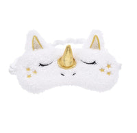 ✨ Plush Unicorn Sleep Mask – 3D Soft Eye Cover