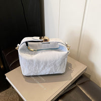 AriaLuxe Petite Carre Handbag - Structured Small Square Bag