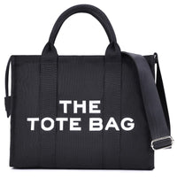 Alphabet Pattern Tote Bag – Canvas or PU Leather