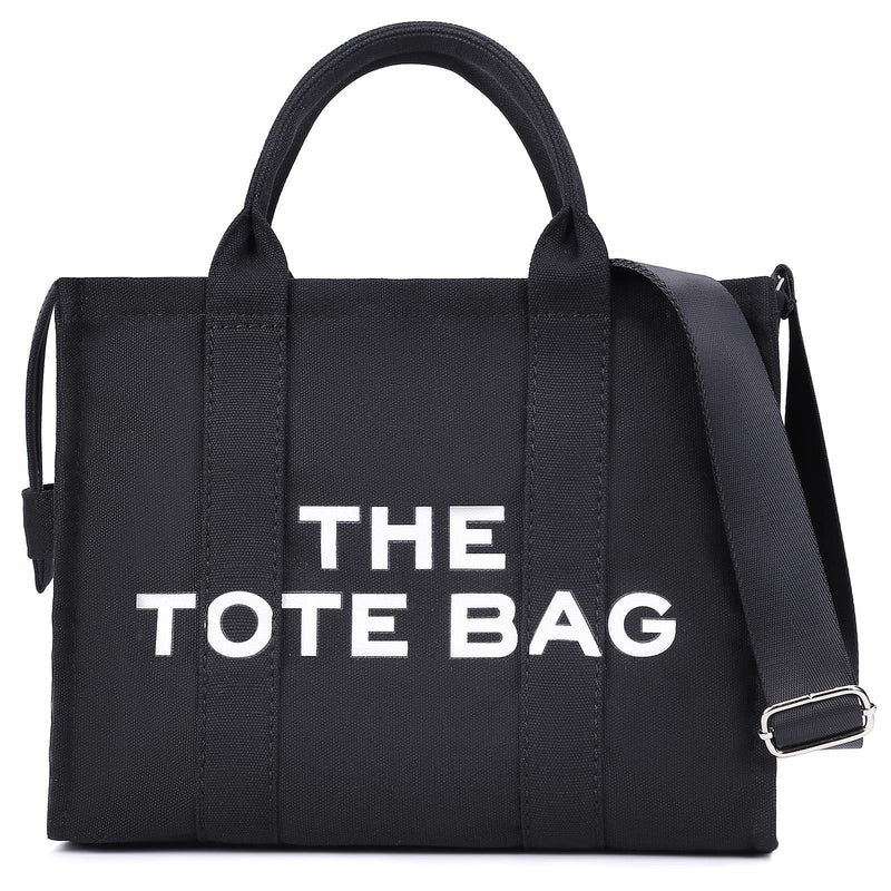 Alphabet Pattern Tote Bag – Canvas or PU Leather