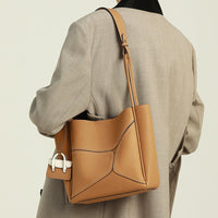 Large Capacity Crossbody Cowhide Tote Bag for Women