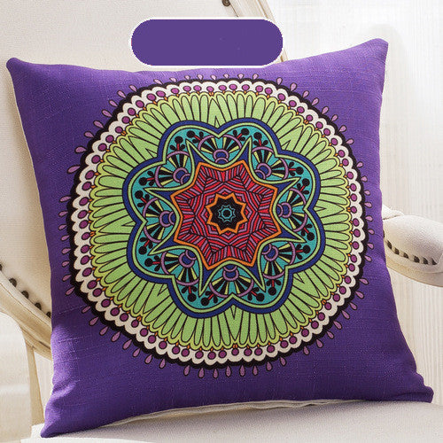 Handcrafted Bohemian Pillow Set – Colorful Mandala Designs