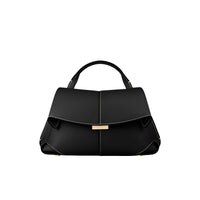 Polene Smile Pleated Genuine Leather Crossbody Bag