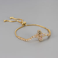 Zircon Floral  Bracelet