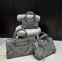 Studded Biker Shoulder Bag Large Capacity Pillow Bag