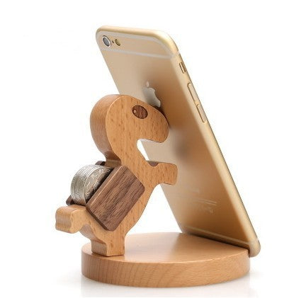 Wooden Animal Phone Stand