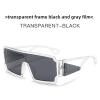 One-Piece Shield Sunglasses – Oversized Square Wraparound Frame