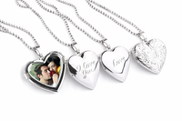 Love Heart Heart Pendant Necklace