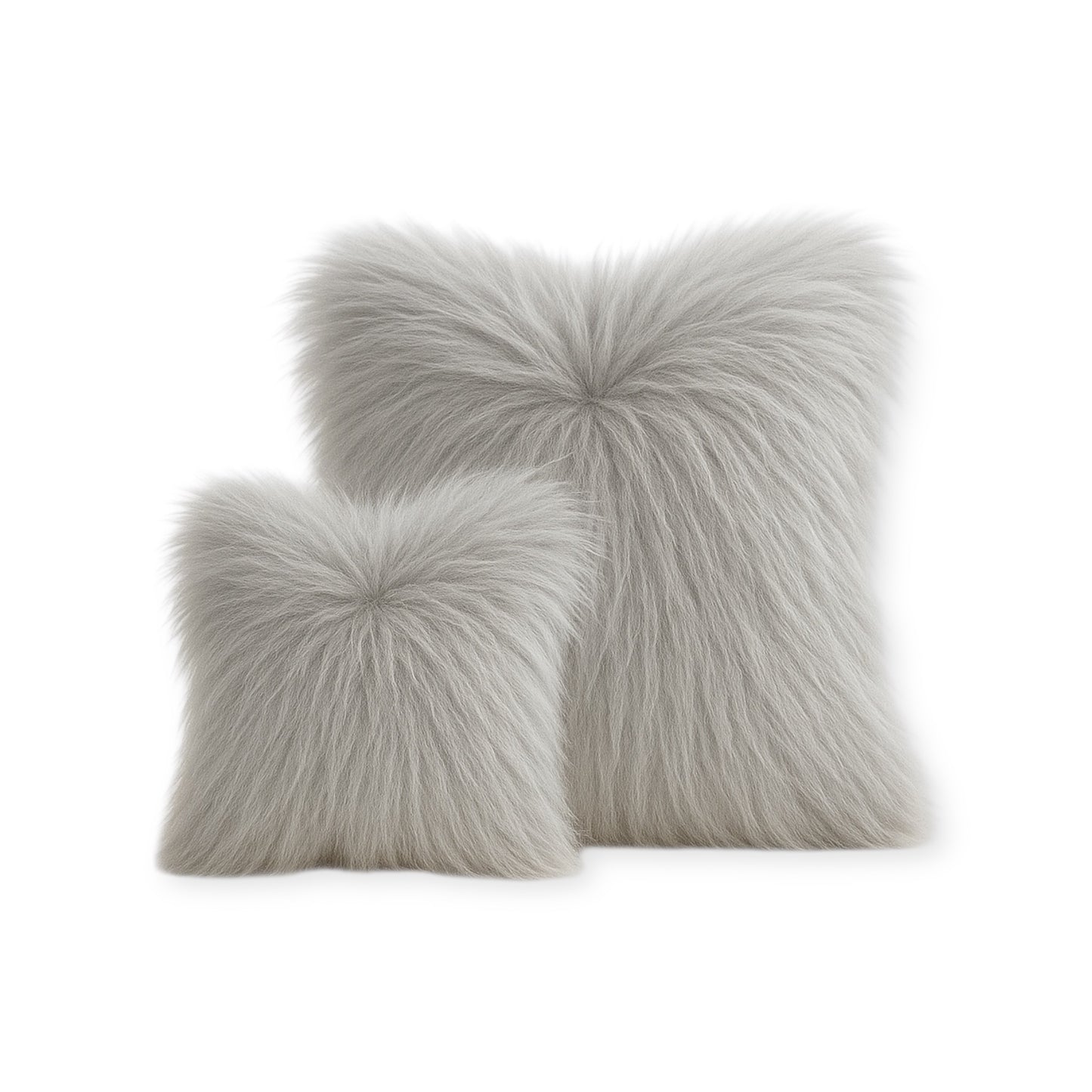 Blush Luxe Faux Fur Pillow Set (2 Pieces)