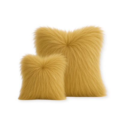 Blush Luxe Faux Fur Pillow Set (2 Pieces)