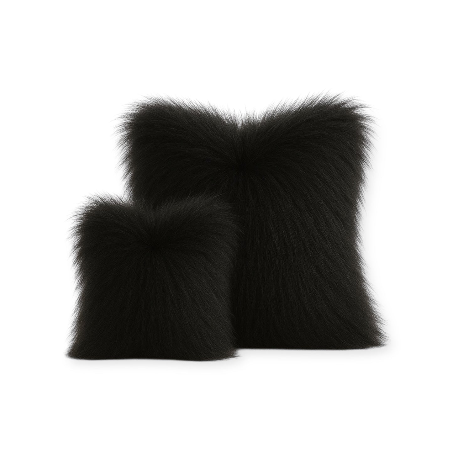 Blush Luxe Faux Fur Pillow Set (2 Pieces)