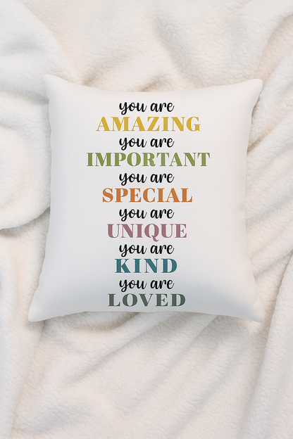 You Are Amazing Affirmation Pillow